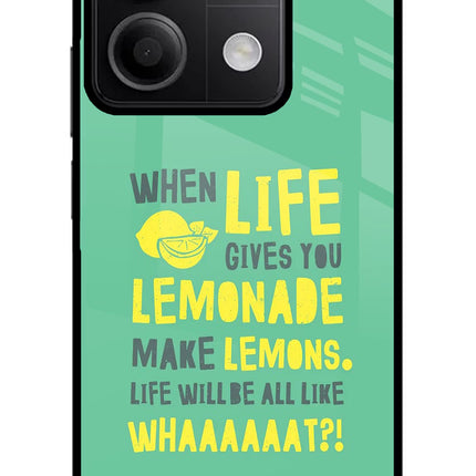Quote Redmi Note 13 5G Glass Case Back Cover by Casekaro
