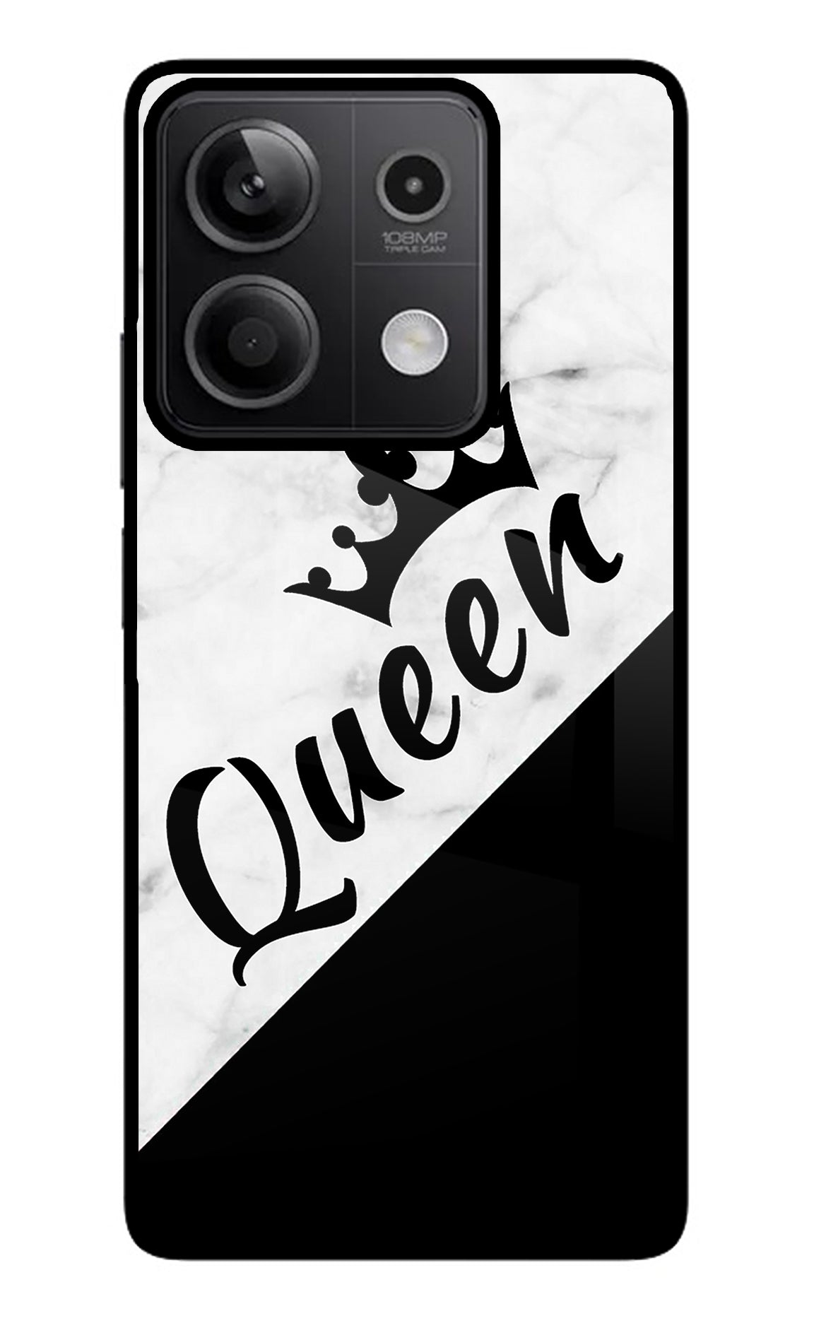 Queen Redmi Note 13 5G Glass Case