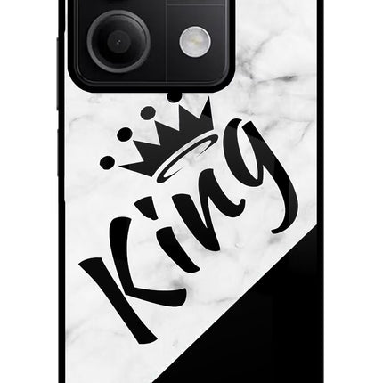 King Redmi Note 13 5G Glass Case Back Cover by Casekaro