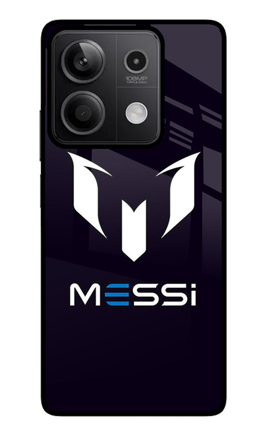 Messi Logo Redmi Note 13 5G Glass Case