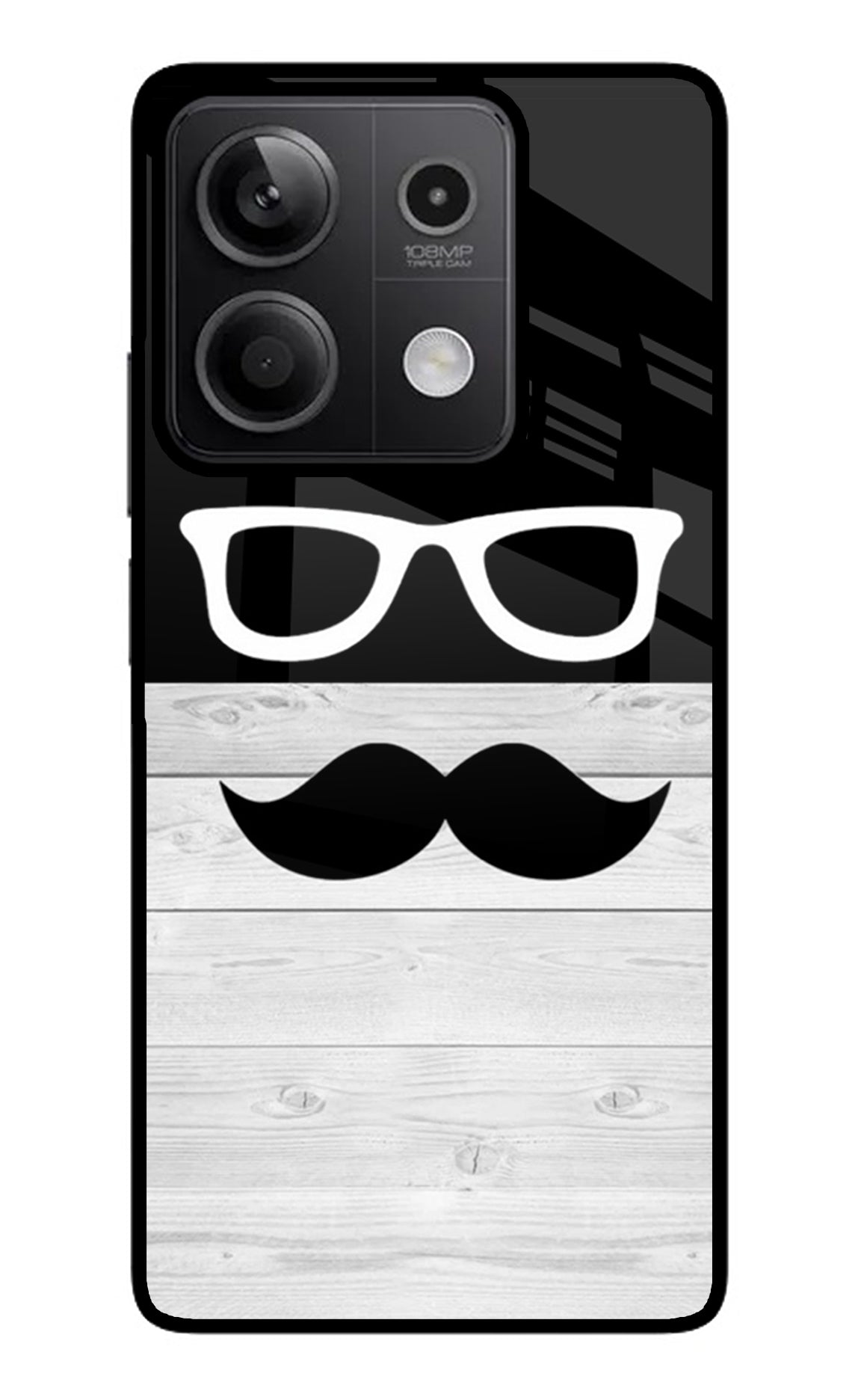 Mustache Redmi Note 13 5G Glass Case