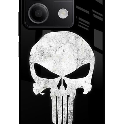 Punisher Skull Redmi Note 13 5G Glass Case Back Cover by Casekaro