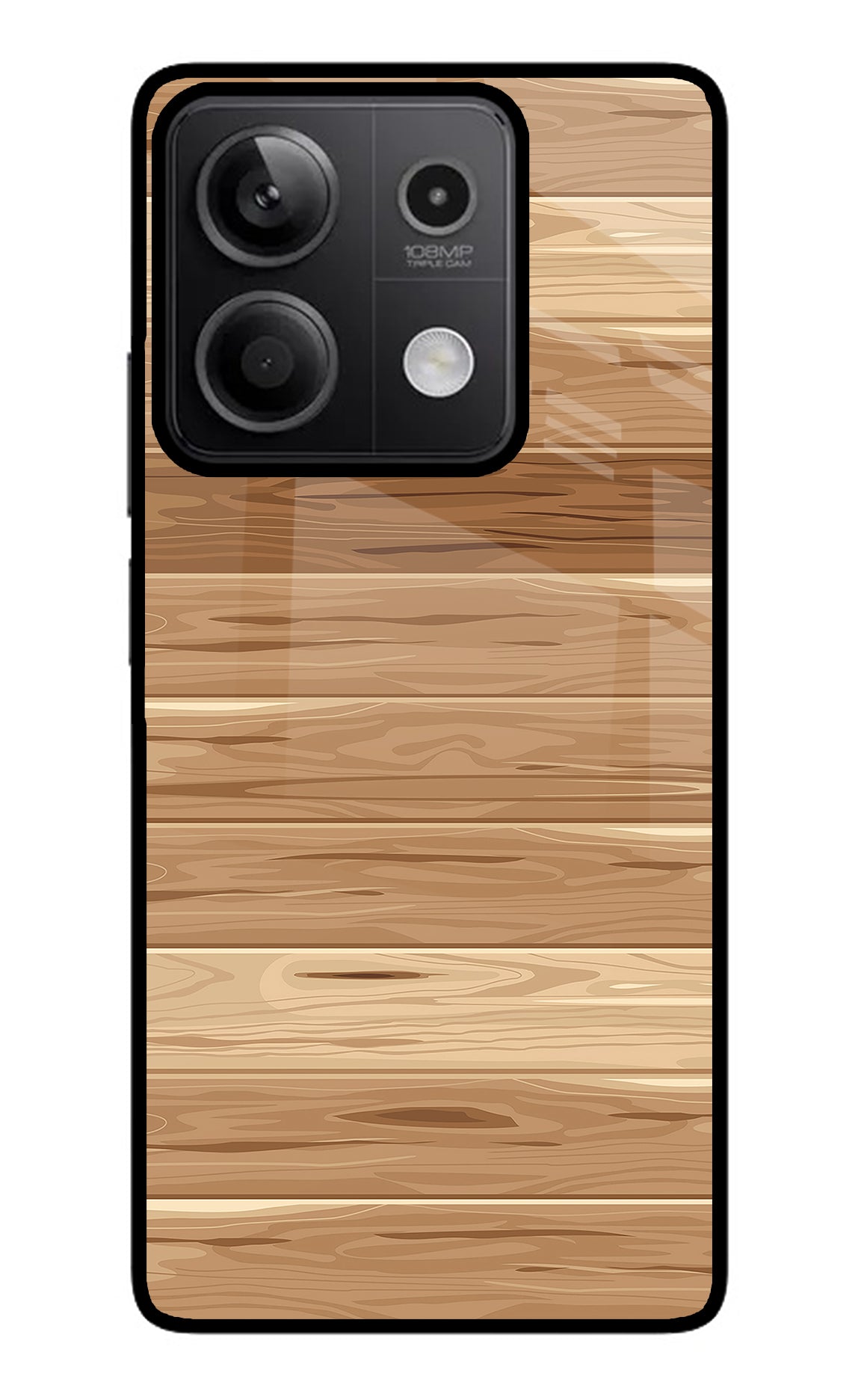 Wooden Vector Redmi Note 13 5G Back Cover