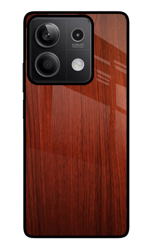 Wooden Plain Pattern Redmi Note 13 5G Glass Case