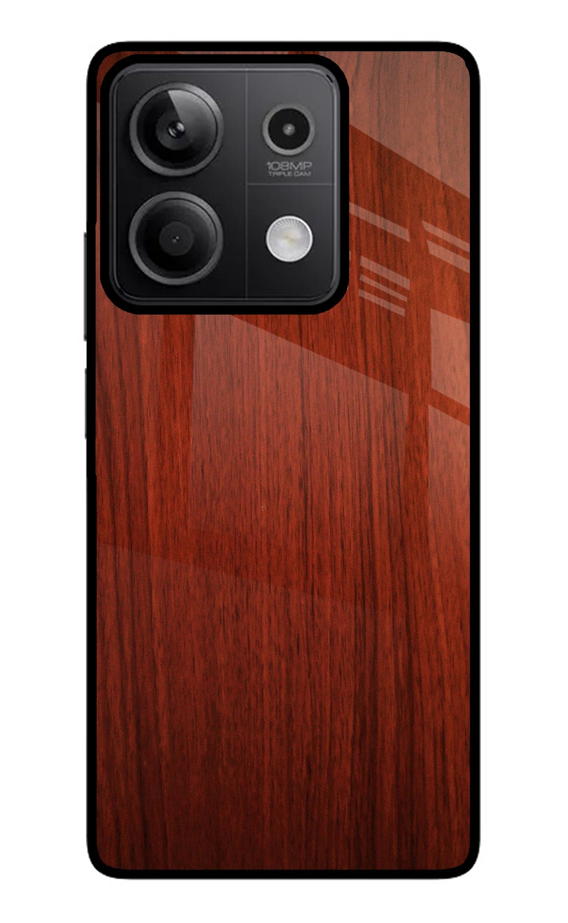 Wooden Plain Pattern Redmi Note 13 5G Back Cover