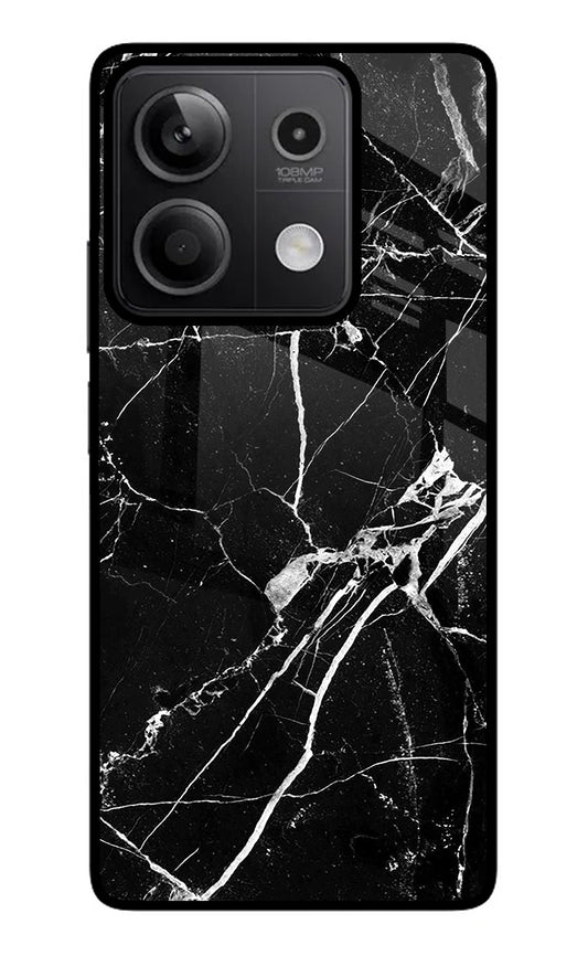 Black Marble Pattern Redmi Note 13 5G Glass Case