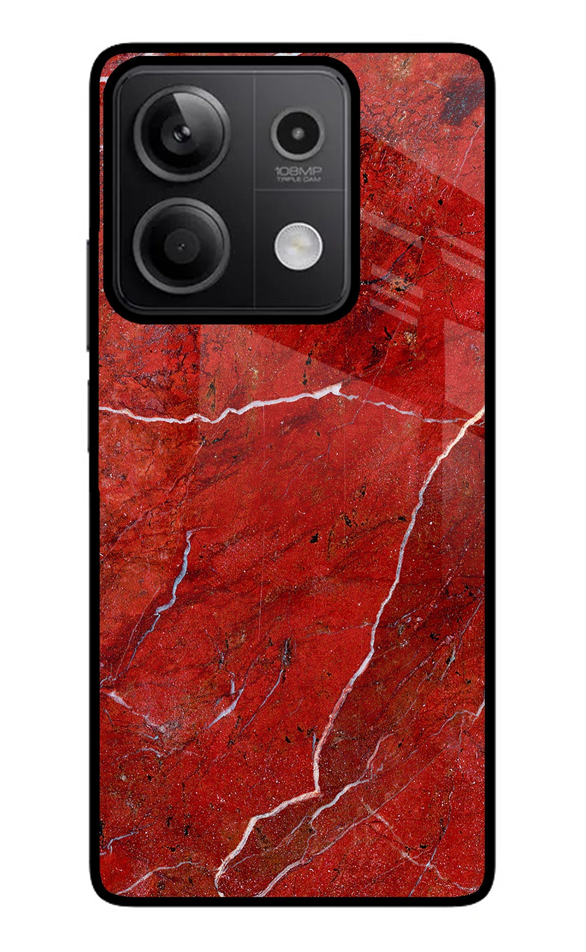 Red Marble Design Redmi Note 13 5G Back Cover