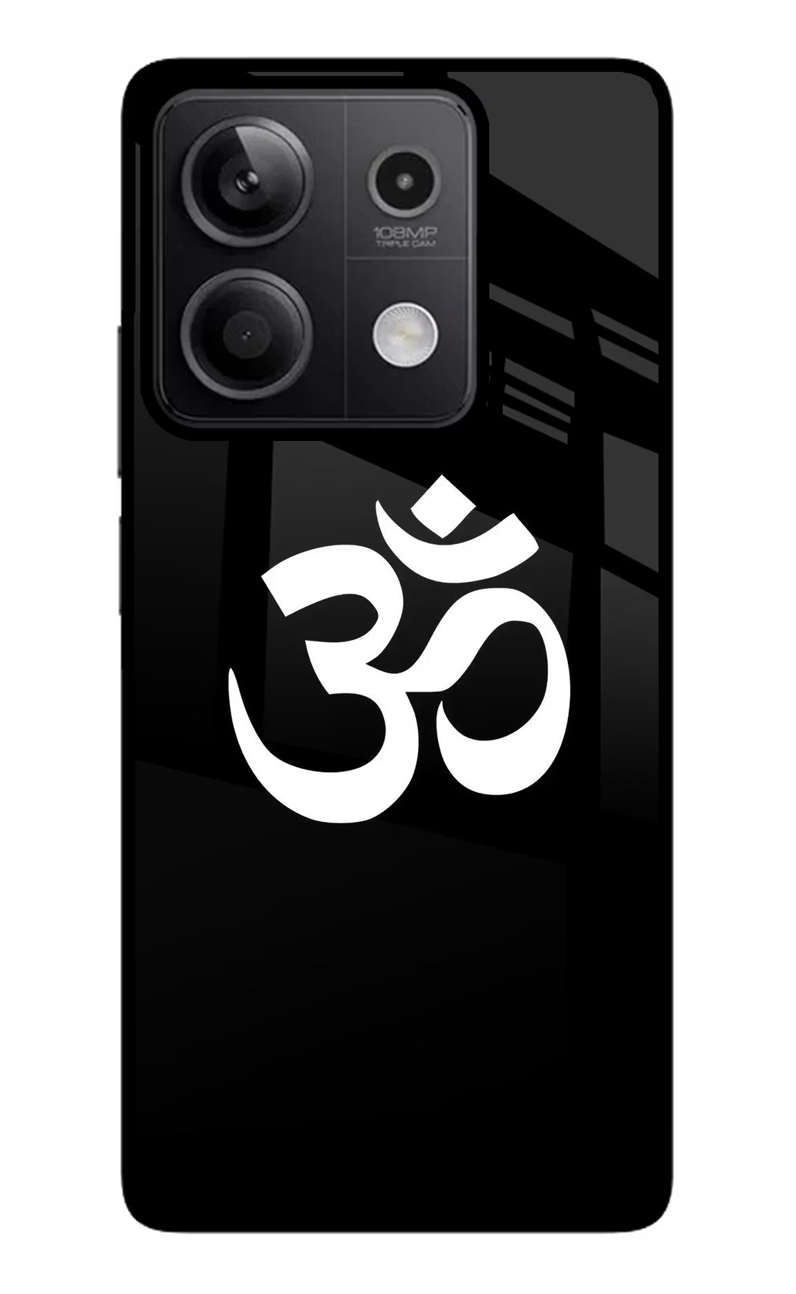 Om Redmi Note 13 5G Glass Case Back Cover by Casekaro