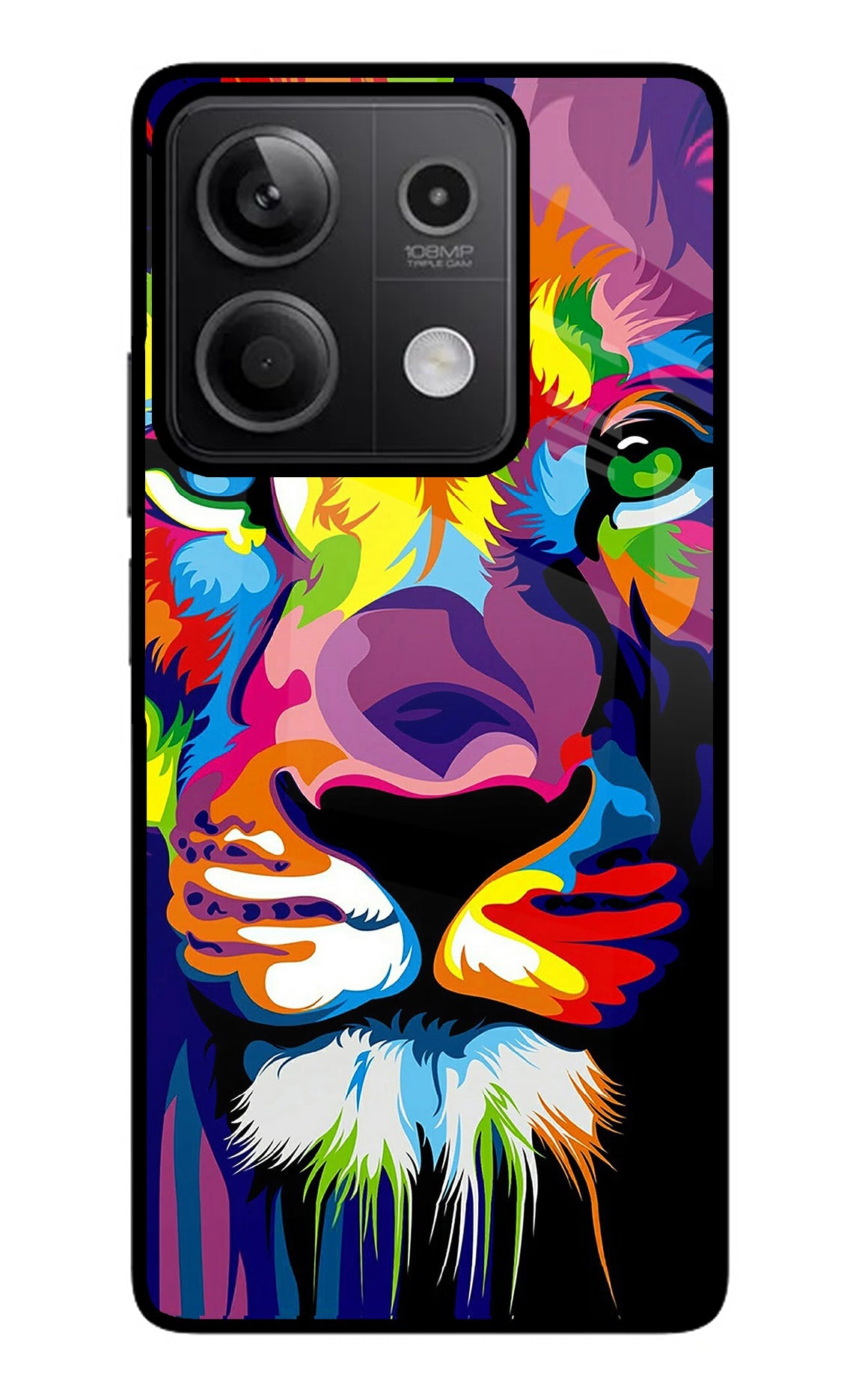 Lion Redmi Note 13 5G Glass Case