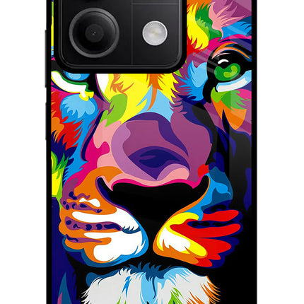 Lion Redmi Note 13 5G Glass Case