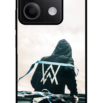 Alan Walker Redmi Note 13 5G Glass Case Back Cover by Casekaro