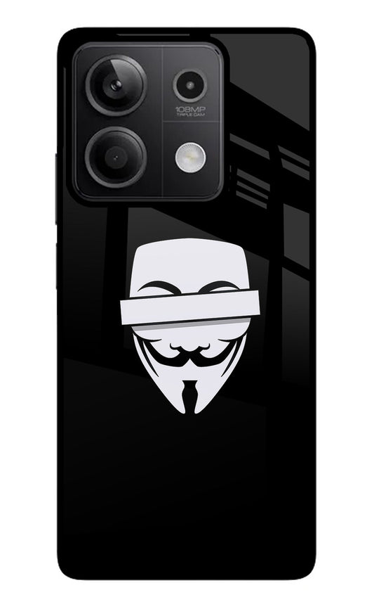 Anonymous Face Redmi Note 13 5G Glass Case