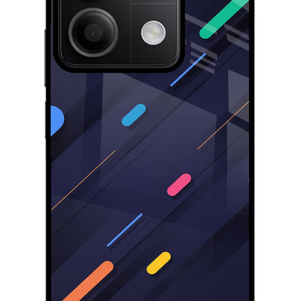 Abstract Design Redmi Note 13 5G Glass Case
