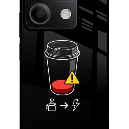 Coffee Redmi Note 13 5G Glass Case Back Cover by Casekaro