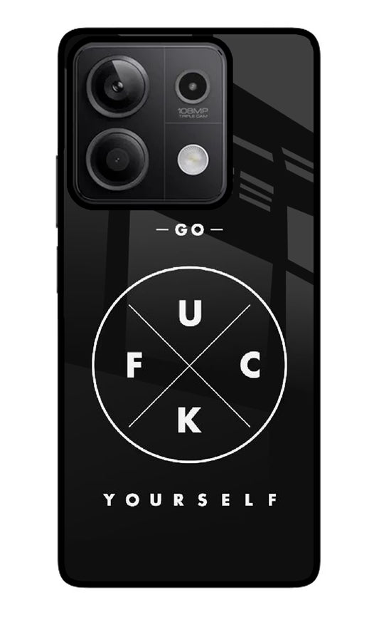 Go Fuck Yourself Redmi Note 13 5G Glass Case