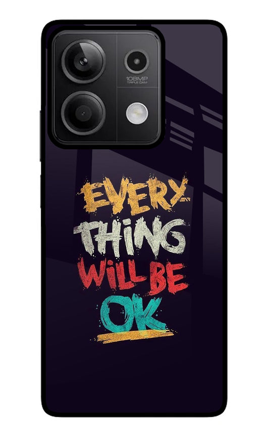 Everything Will Be Ok Redmi Note 13 5G Glass Case