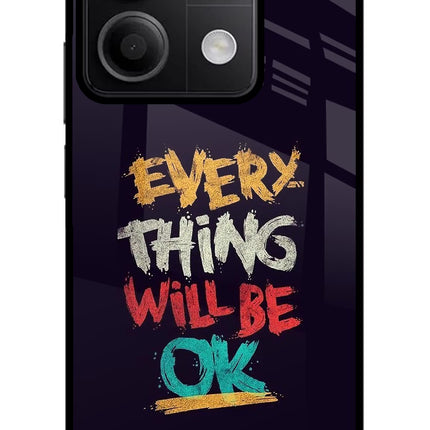 Everything Will Be Ok Redmi Note 13 5G Glass Case
