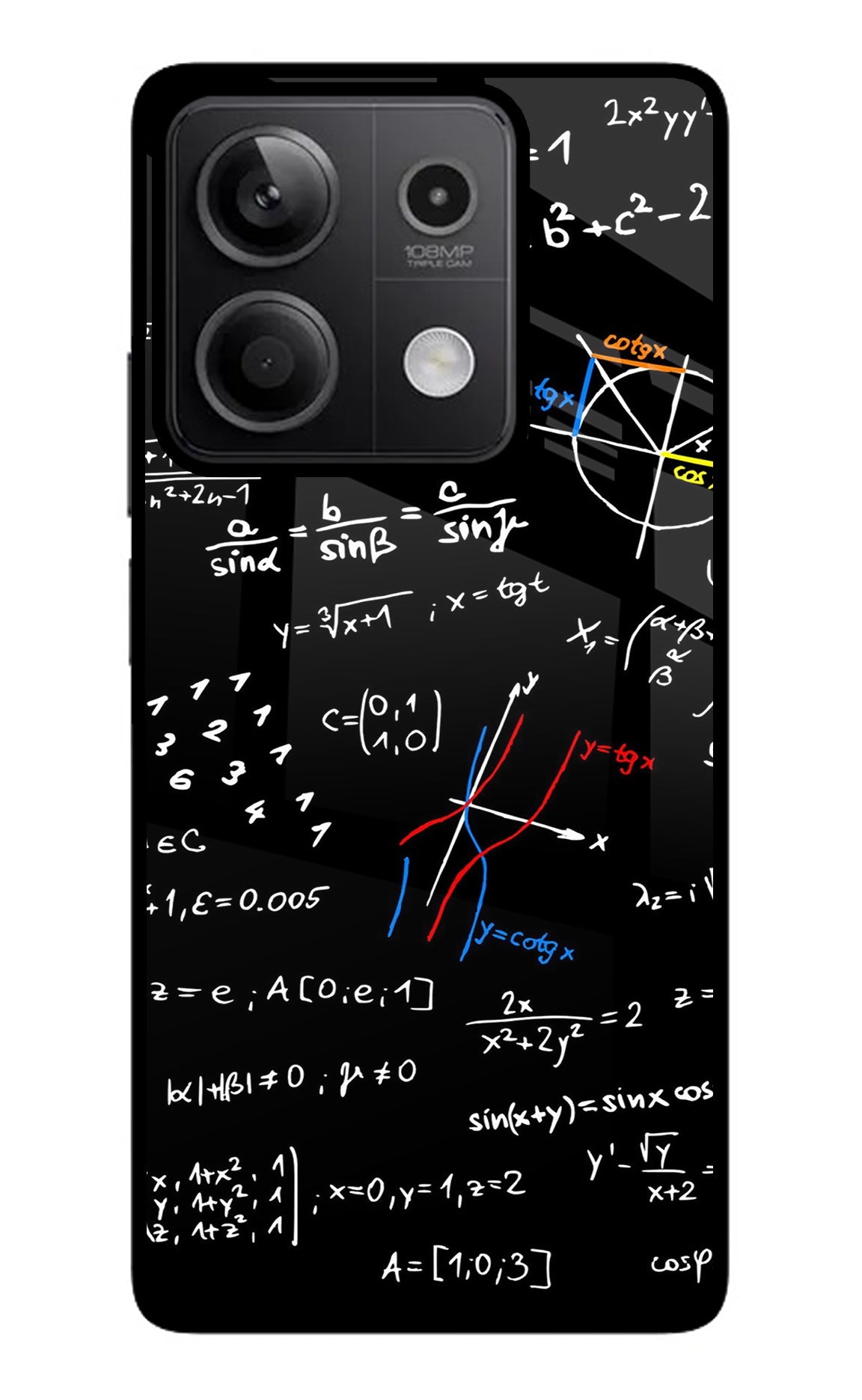 Mathematics Formula Redmi Note 13 5G Glass Case