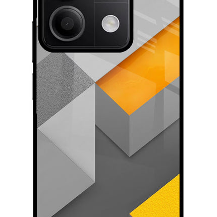 Abstract Redmi Note 13 5G Glass Case Back Cover by Casekaro