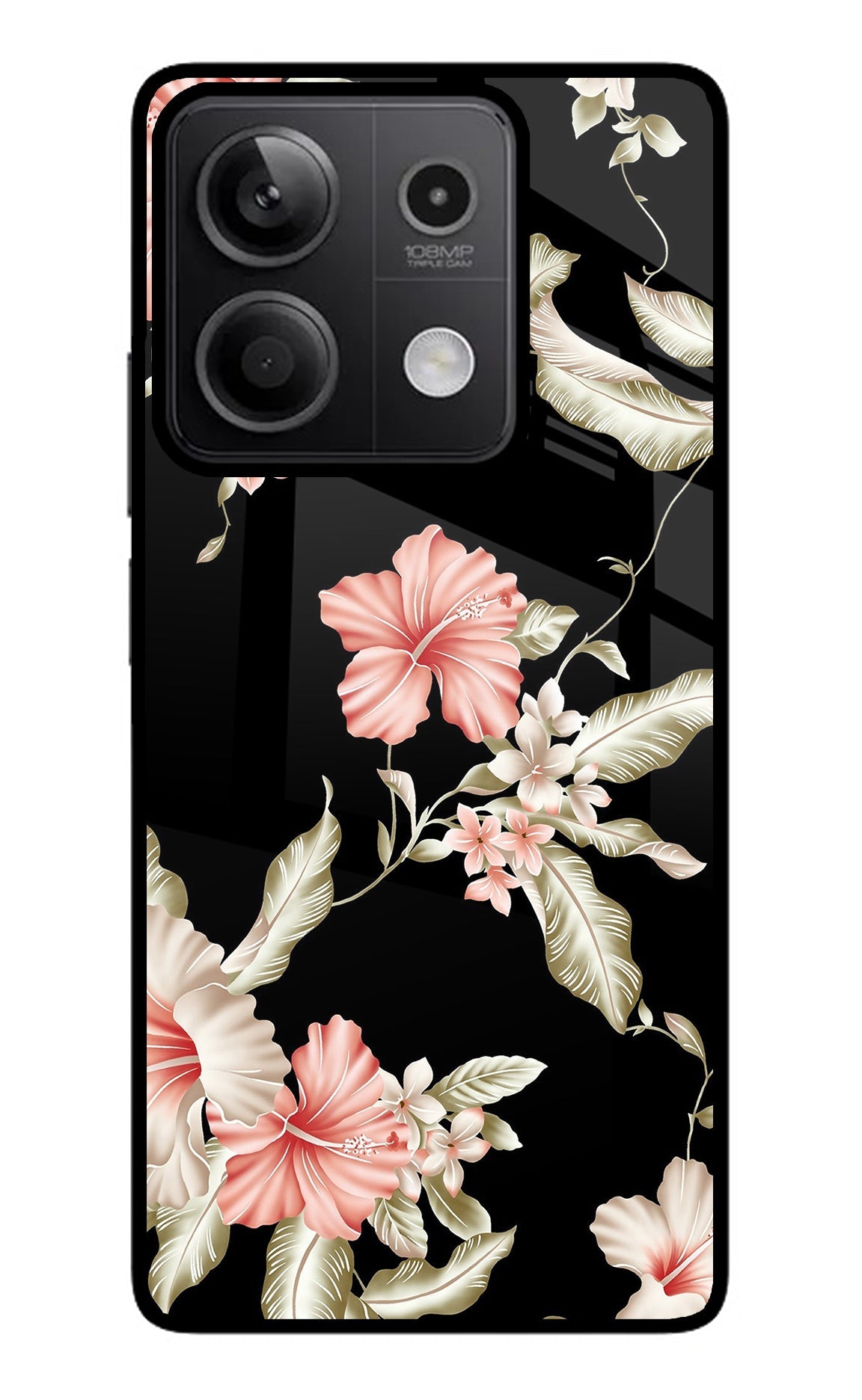 Flowers Redmi Note 13 5G Glass Case