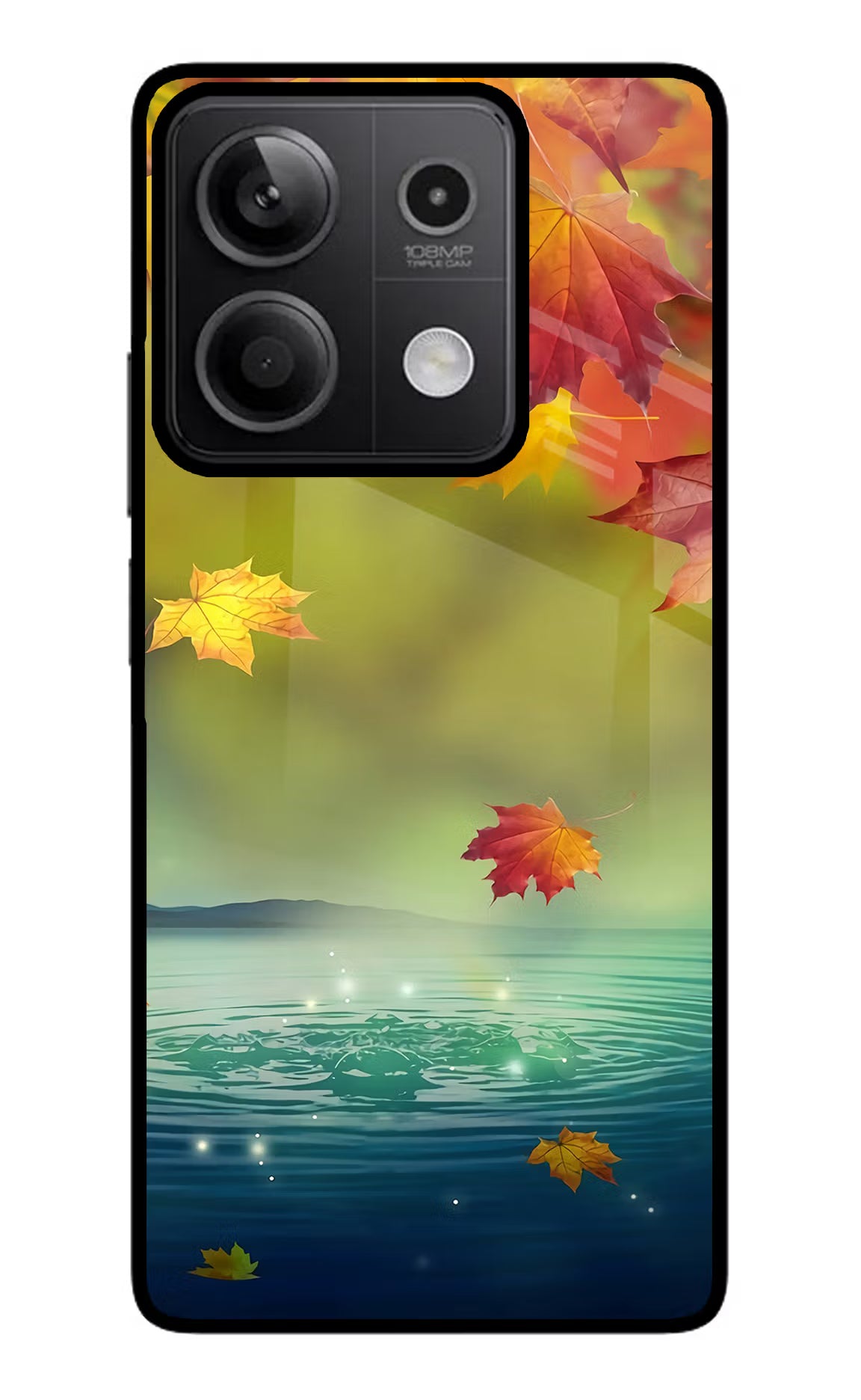 Flowers Redmi Note 13 5G Glass Case Back Cover by Casekaro