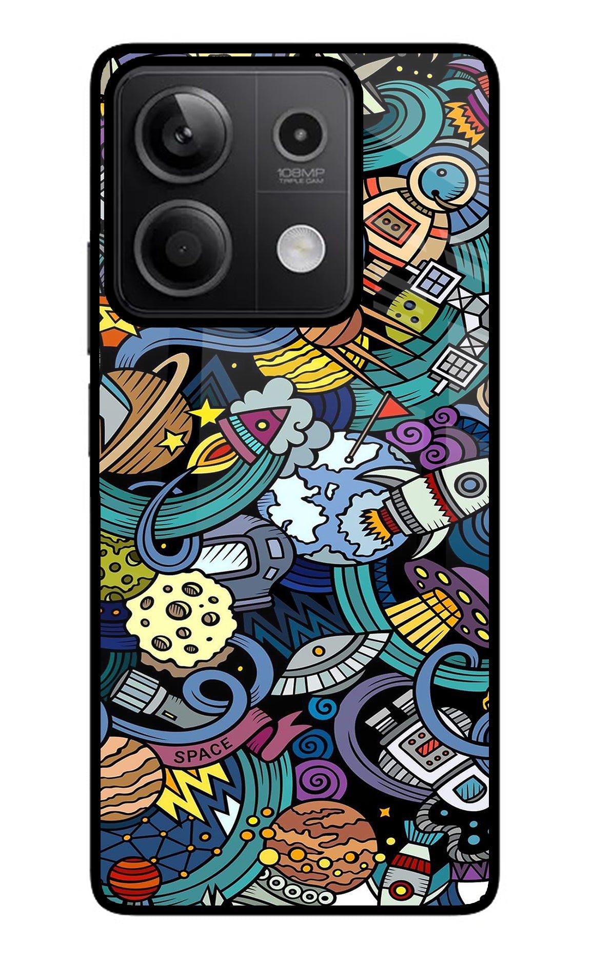 Space Abstract Redmi Note 13 5G Back Cover