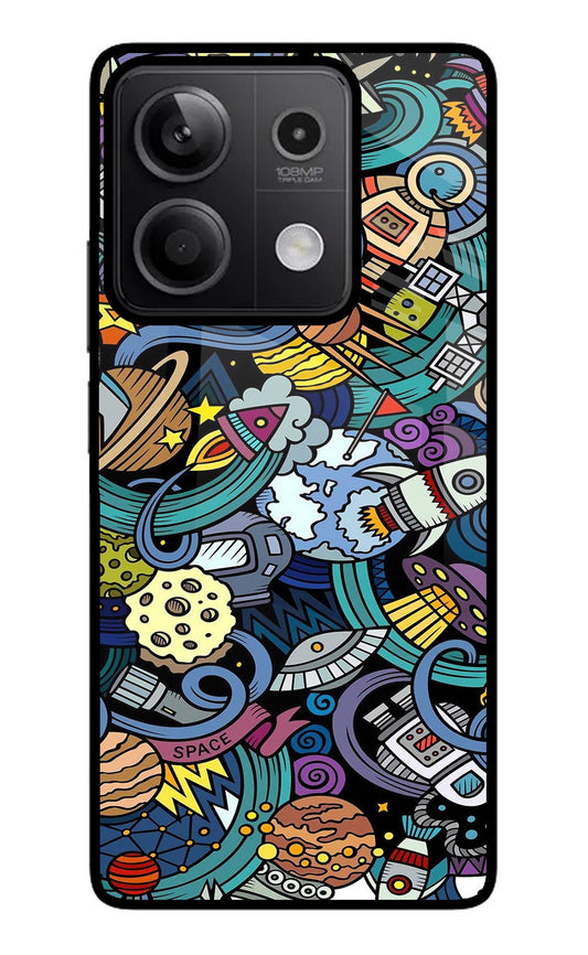 Space Abstract Redmi Note 13 5G Glass Case