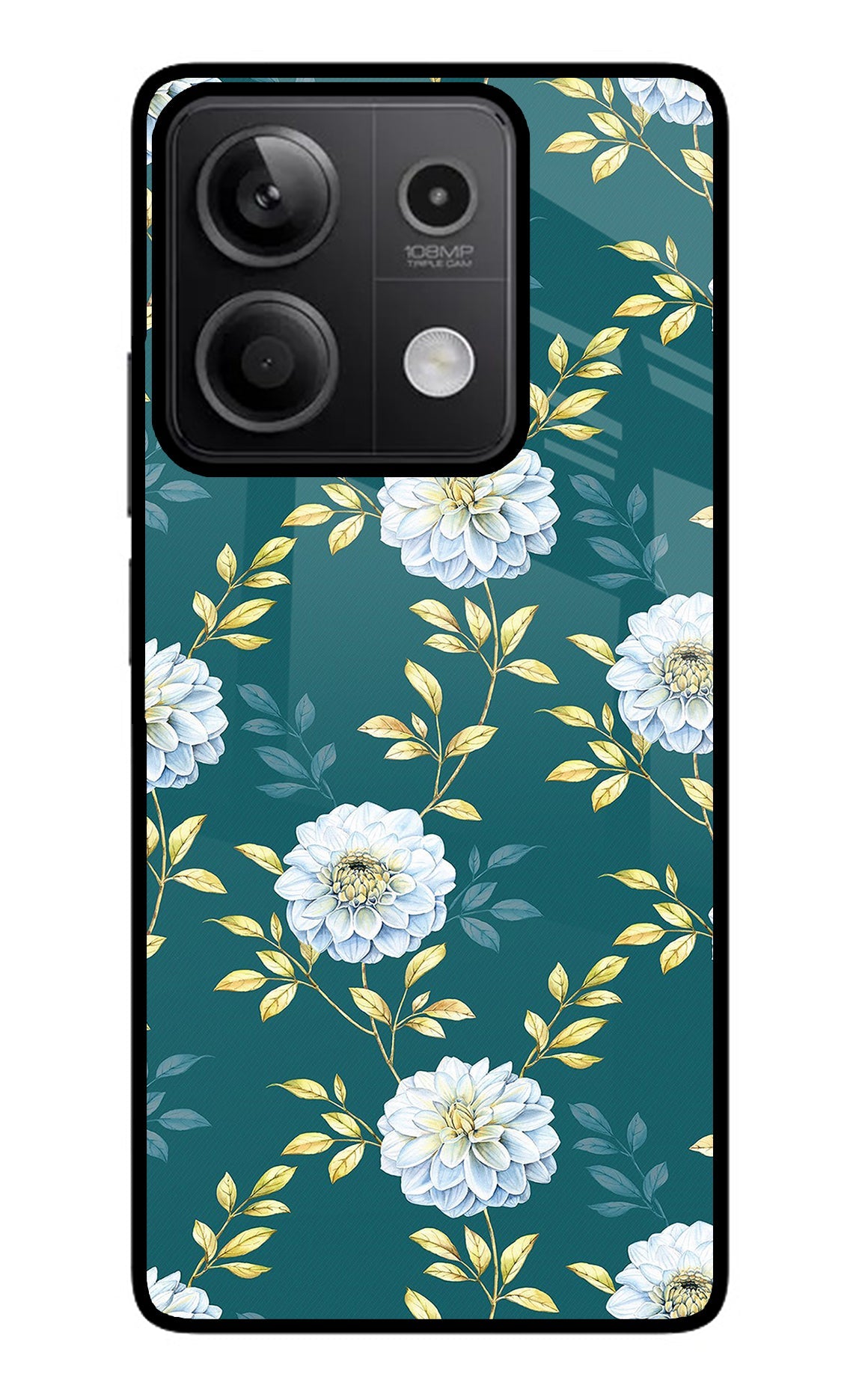 Flowers Redmi Note 13 5G Glass Case