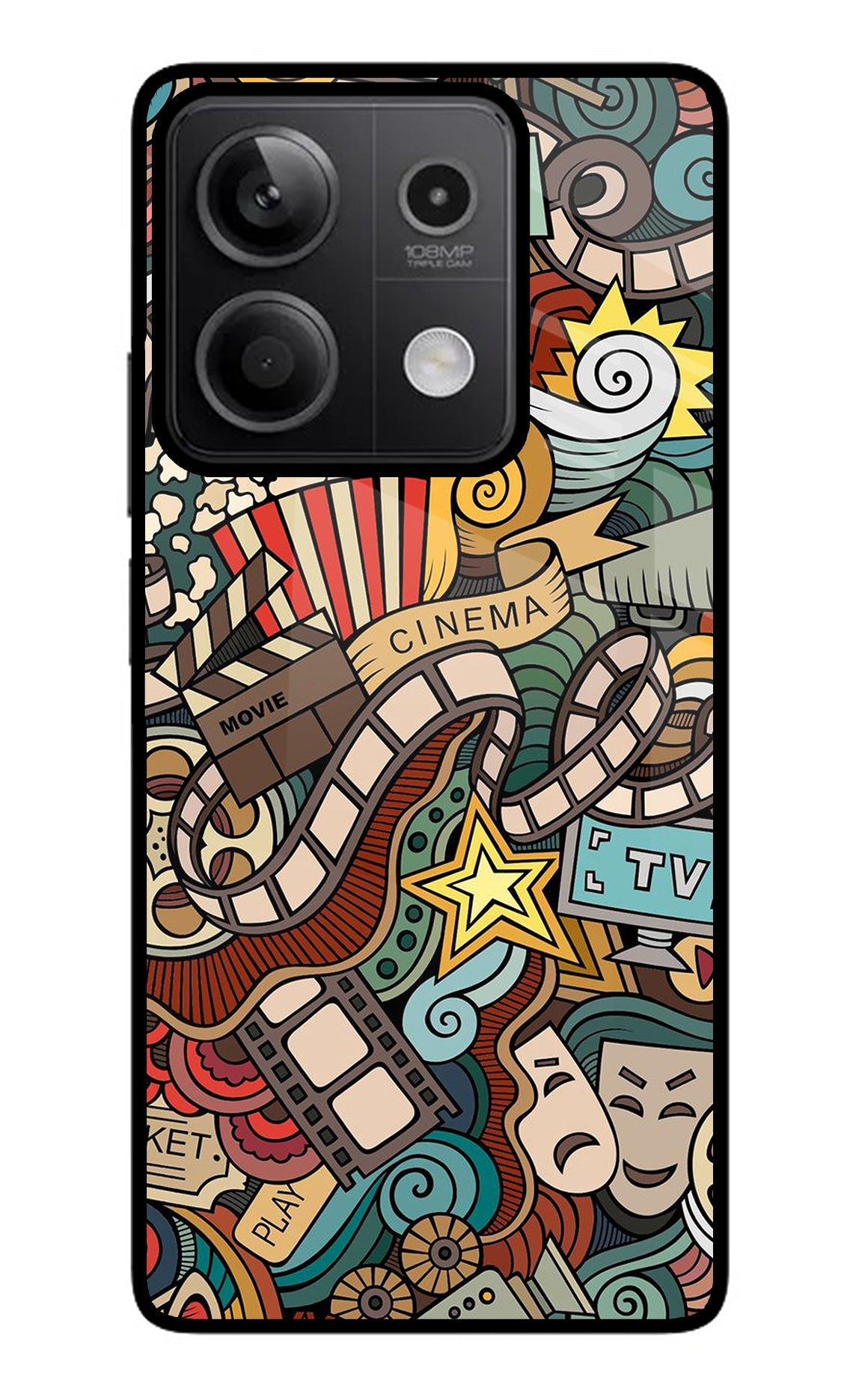 Cinema Abstract Redmi Note 13 5G Back Cover