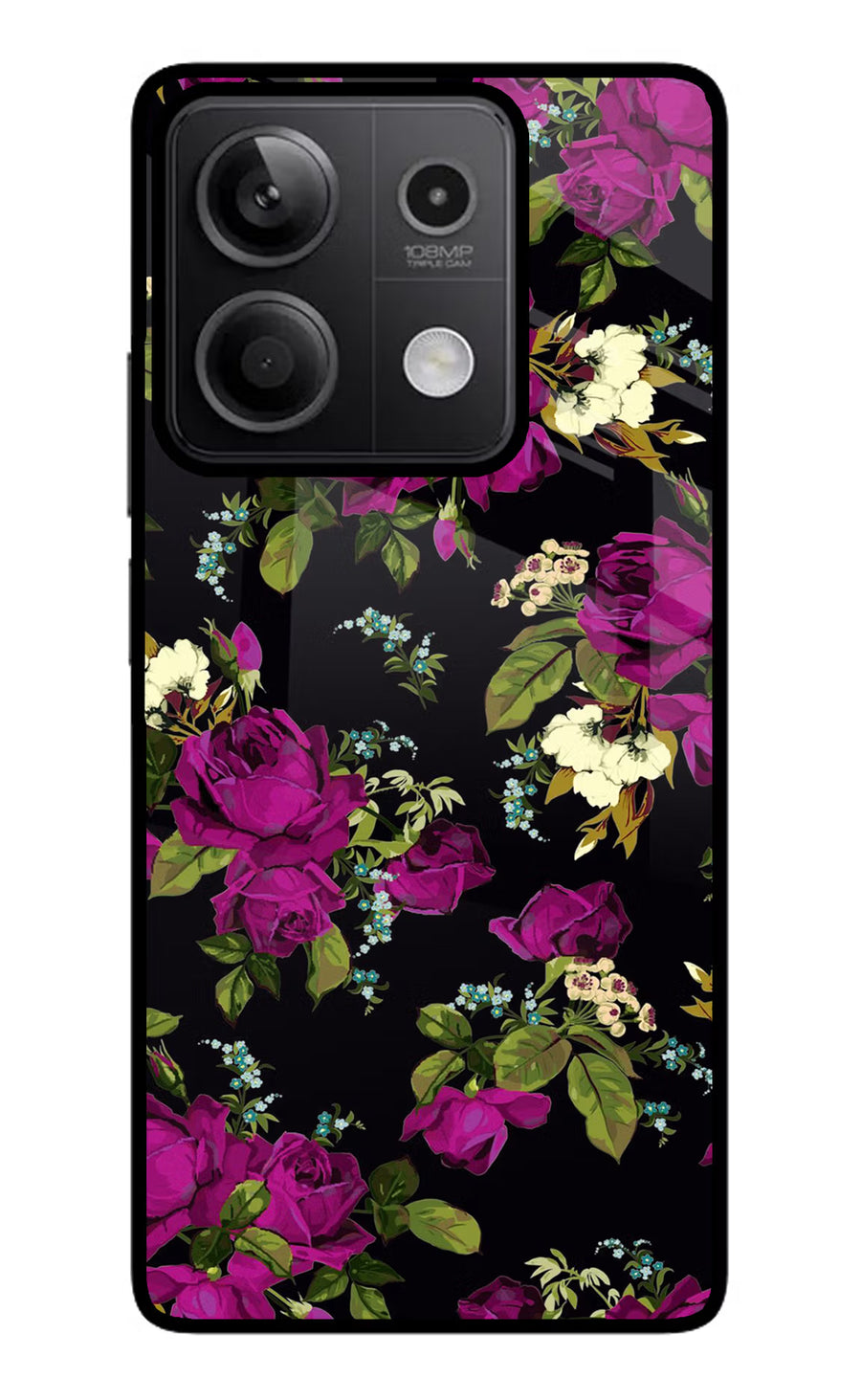 Flowers Redmi Note 13 5G Back Cover, Metal case
