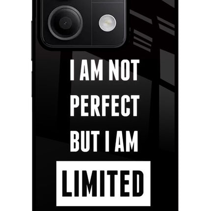 I Am Not Perfect But I Am Limited Edition Redmi Note 13 5G Glass Case