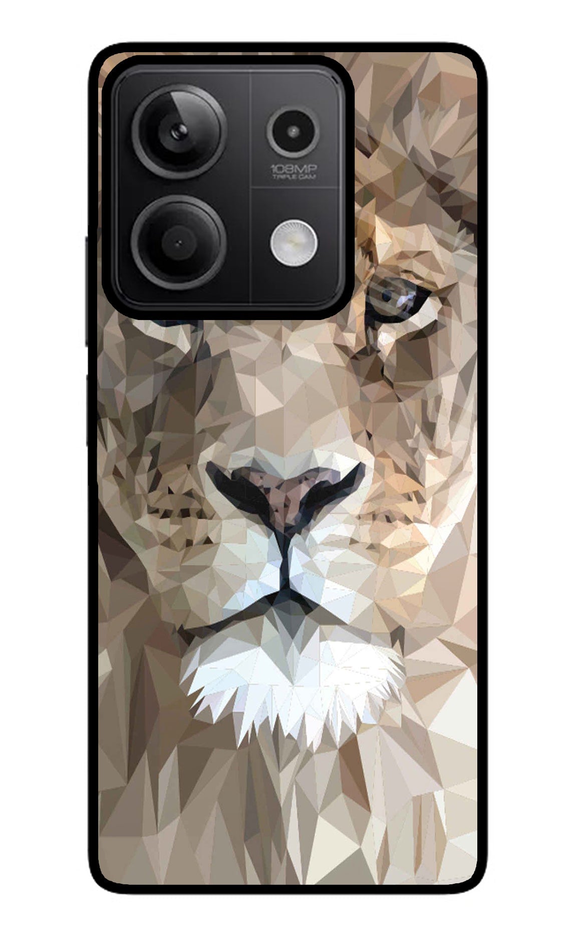 Lion Art Redmi Note 13 5G Glass Case