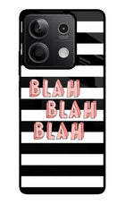 Blah Blah Blah Redmi Note 13 5G Glass Case