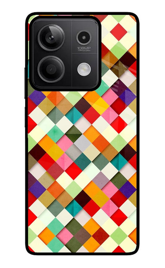 Geometric Abstract Colorful Redmi Note 13 5G Glass Case