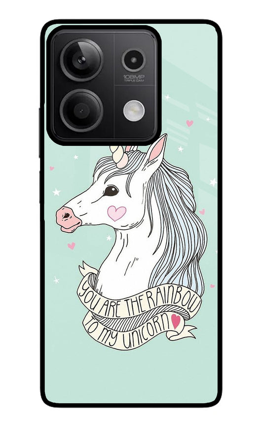 Unicorn Wallpaper Redmi Note 13 5G Glass Case