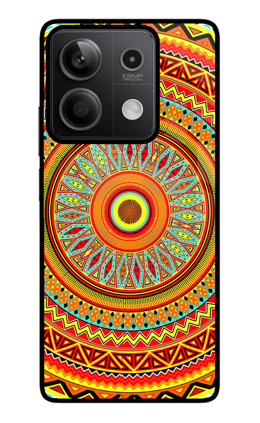 Mandala Pattern Redmi Note 13 5G Glass Case