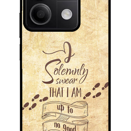 I Solemnly swear that i up to no good Redmi Note 13 5G Glass Case