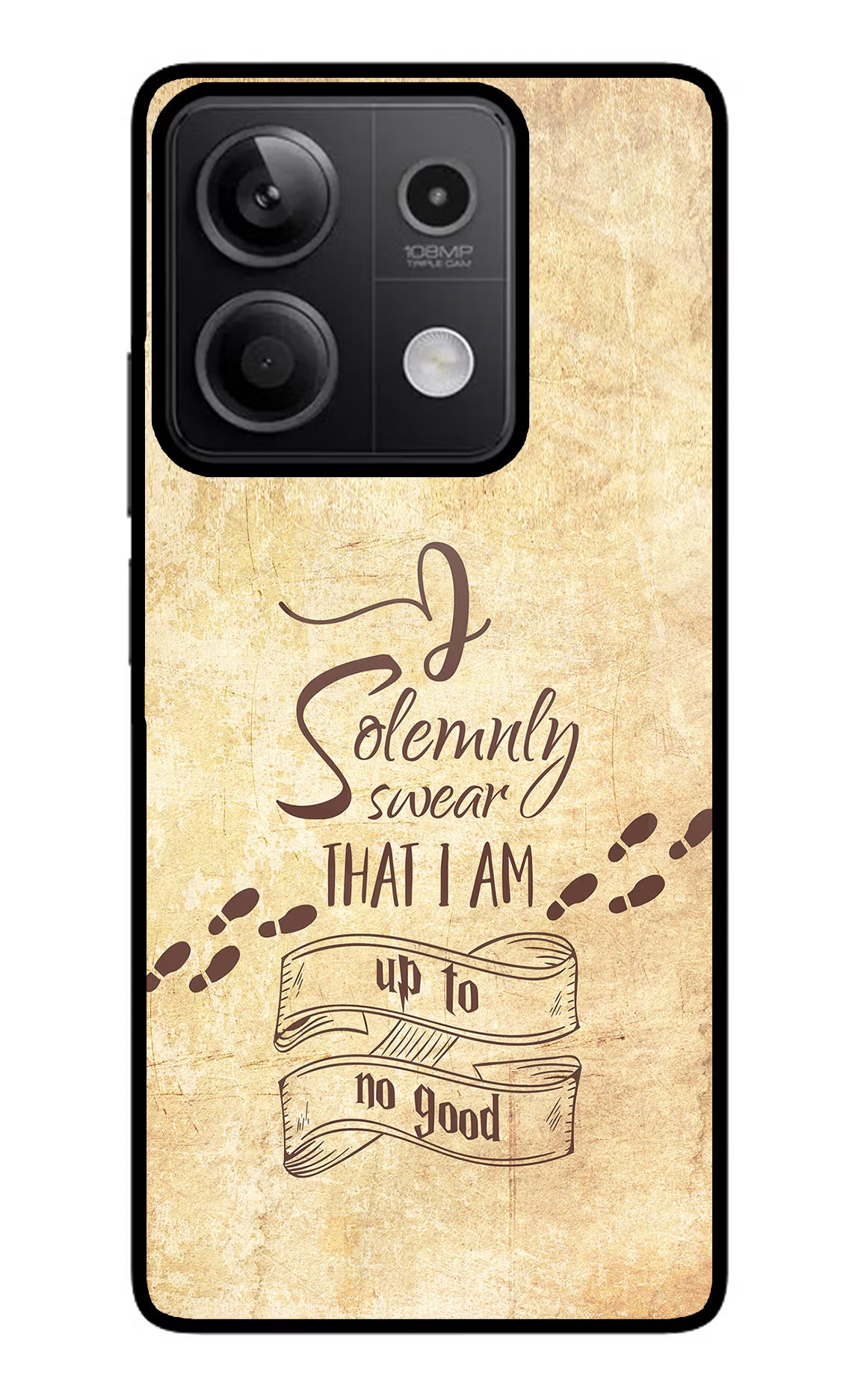 I Solemnly swear that i up to no good Redmi Note 13 5G Glass Case