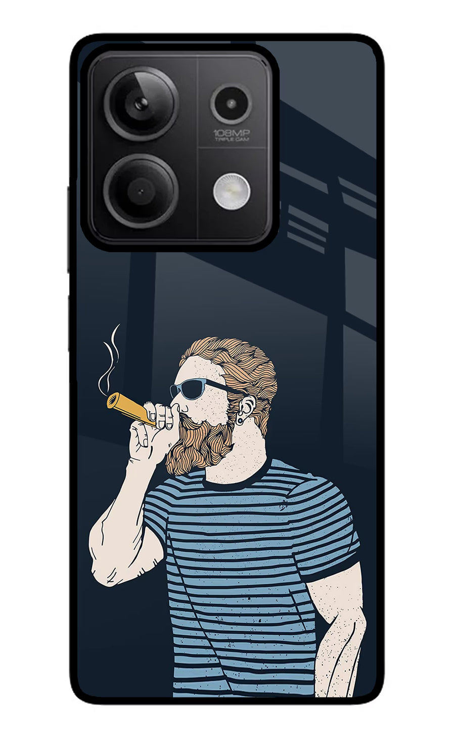 Smoking Redmi Note 13 5G Back Cover, Metal case