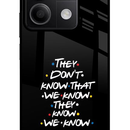 FRIENDS Dialogue Redmi Note 13 5G Glass Case