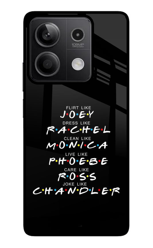 FRIENDS Character Redmi Note 13 5G Glass Case