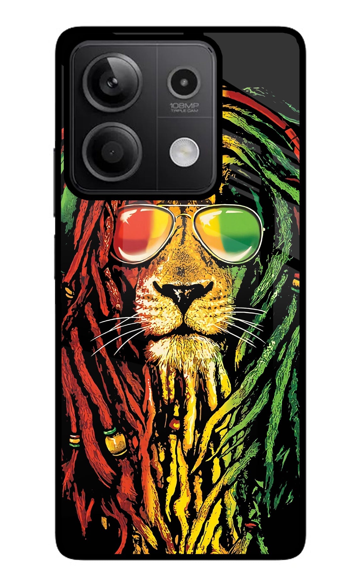 Rasta Lion Redmi Note 13 5G Back Cover