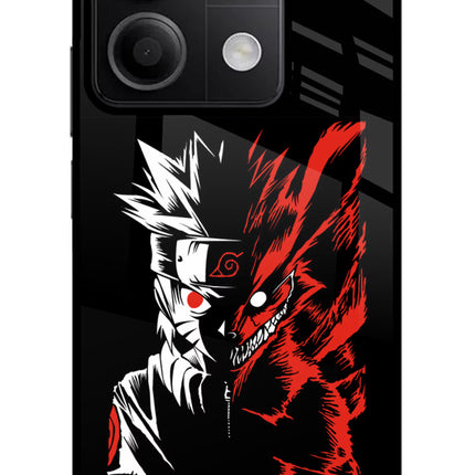 Naruto Two Face Redmi Note 13 5G Glass Case