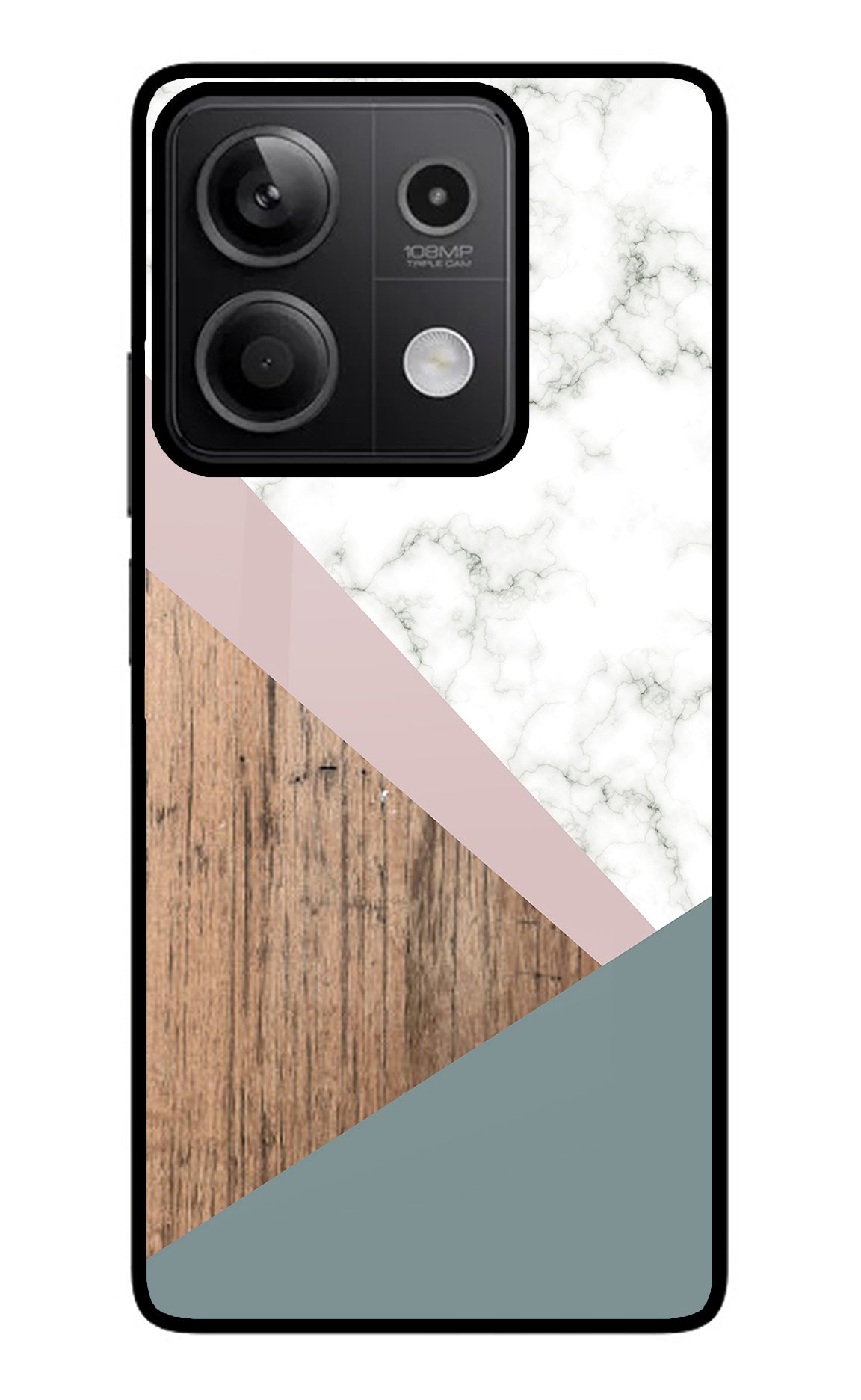 Marble wood Abstract Redmi Note 13 5G Back Cover