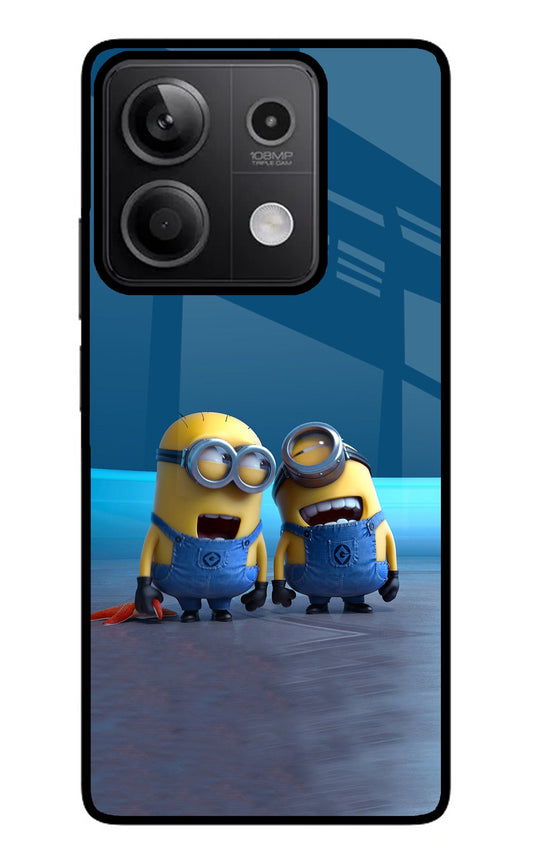 Minion Laughing Redmi Note 13 5G Glass Case