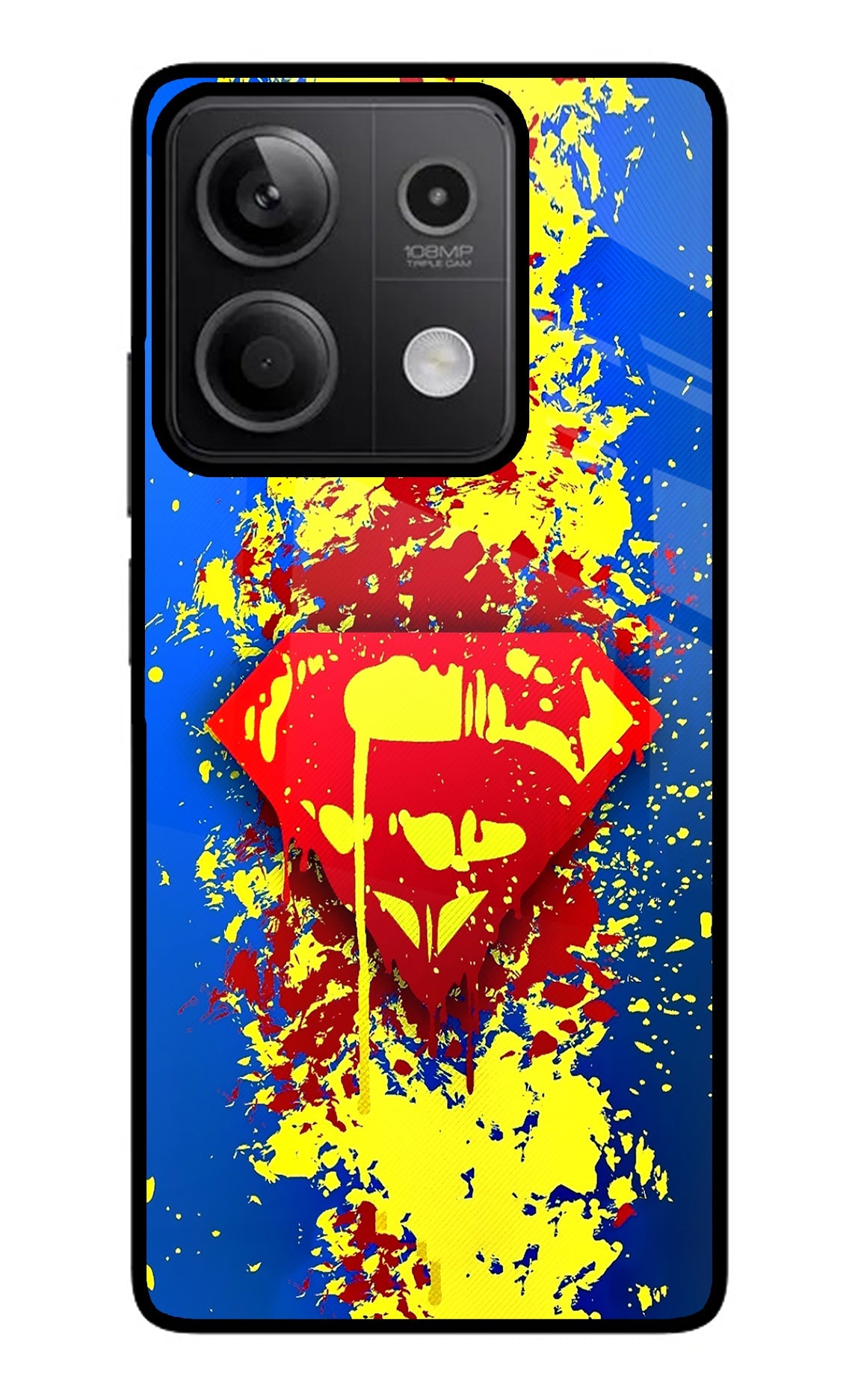 Superman logo Redmi Note 13 5G Glass Case