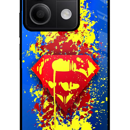 Superman logo Redmi Note 13 5G Glass Case