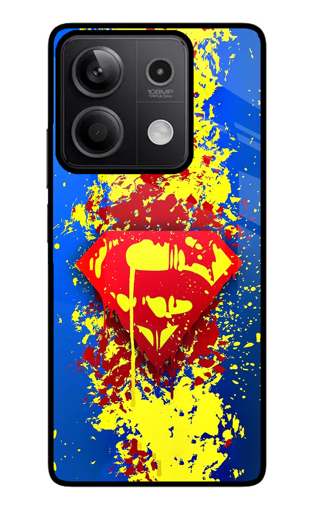 Superman logo Redmi Note 13 5G Glass Case