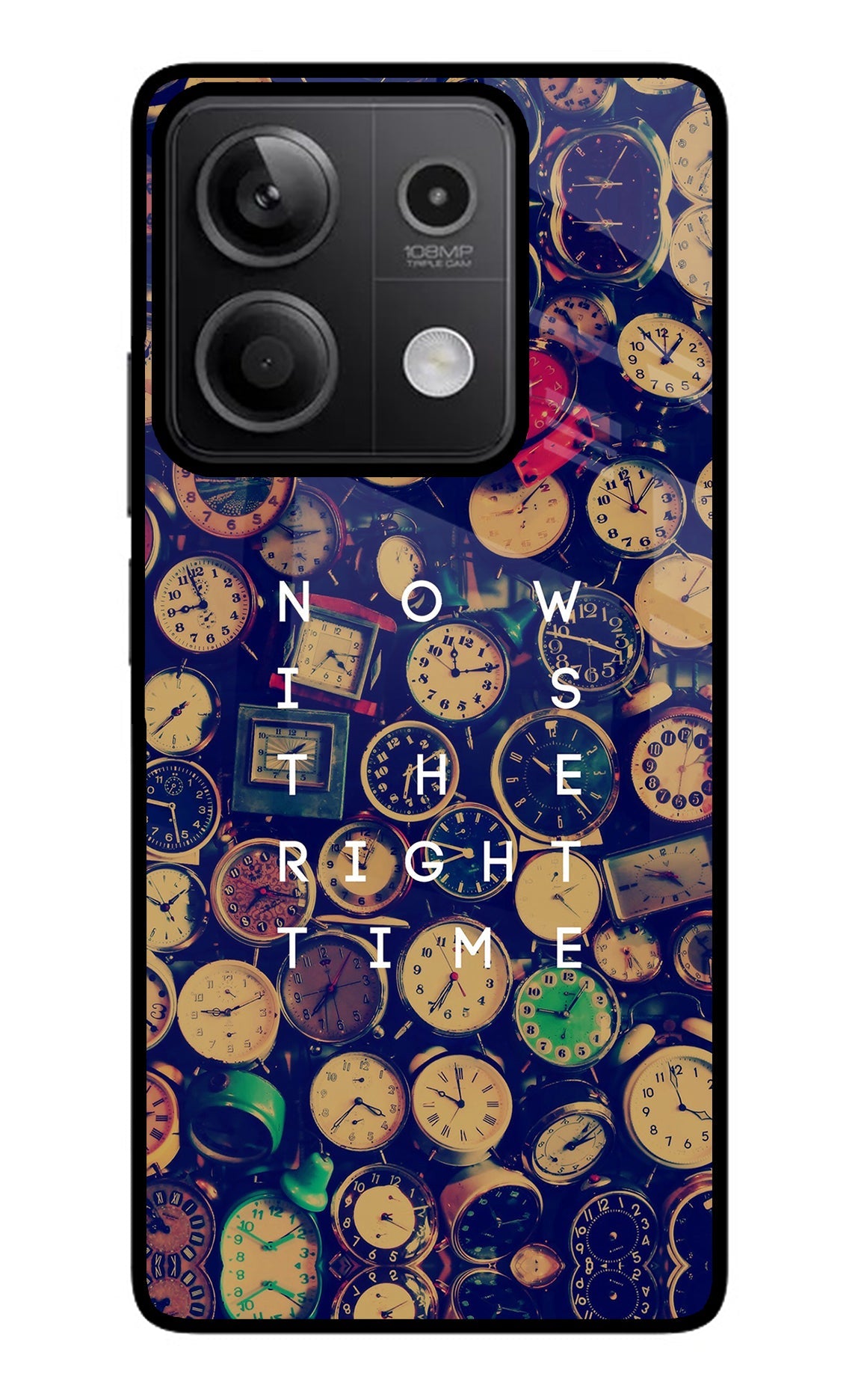 Now is the Right Time Quote Redmi Note 13 5G Back Cover