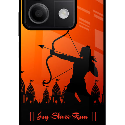 Lord Ram - 4 Redmi Note 13 5G Glass Case Back Cover by Casekaro